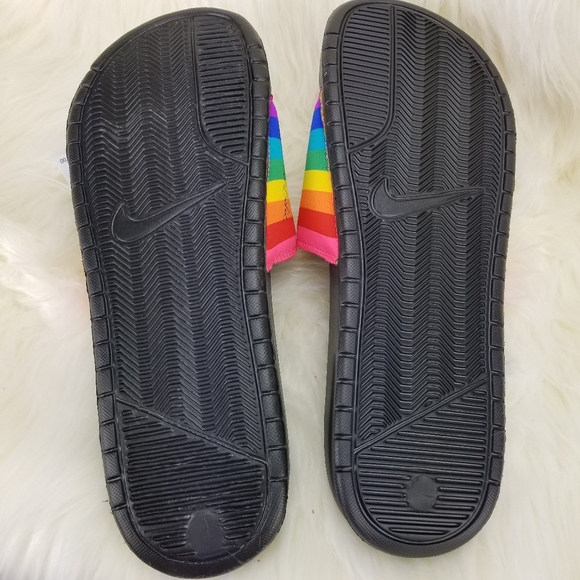 nike benassi rainbow